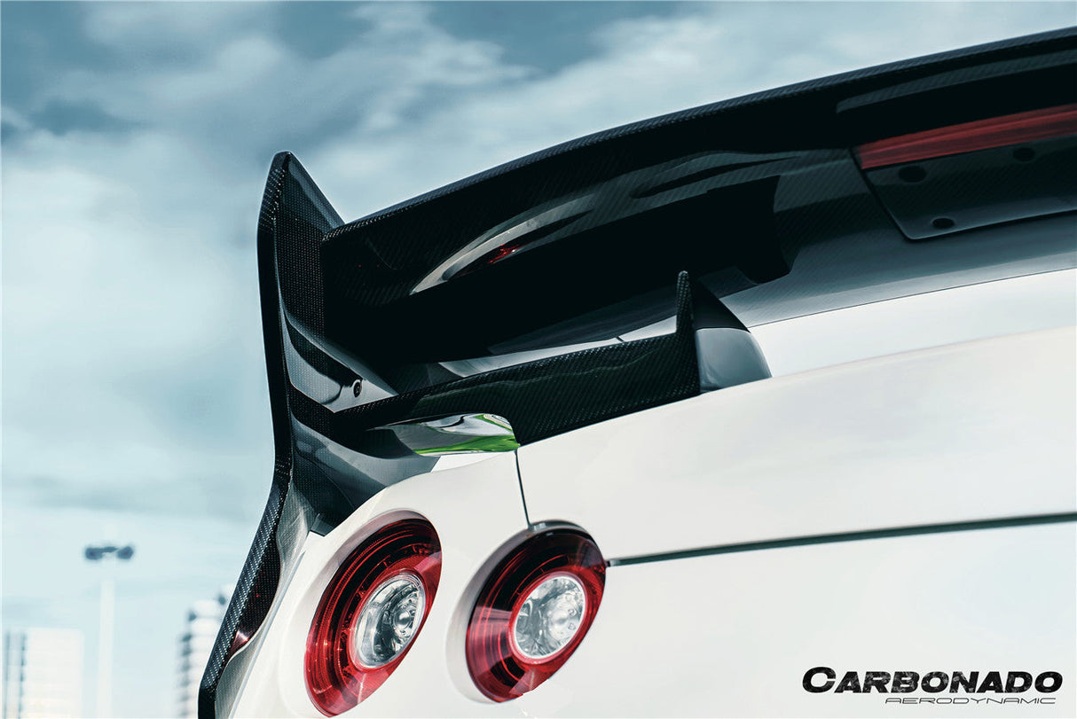 2007-2025 Nissan GTR R35 CBA DBA EBA VS Style Carbon Fiber Trunk Wing Spoiler