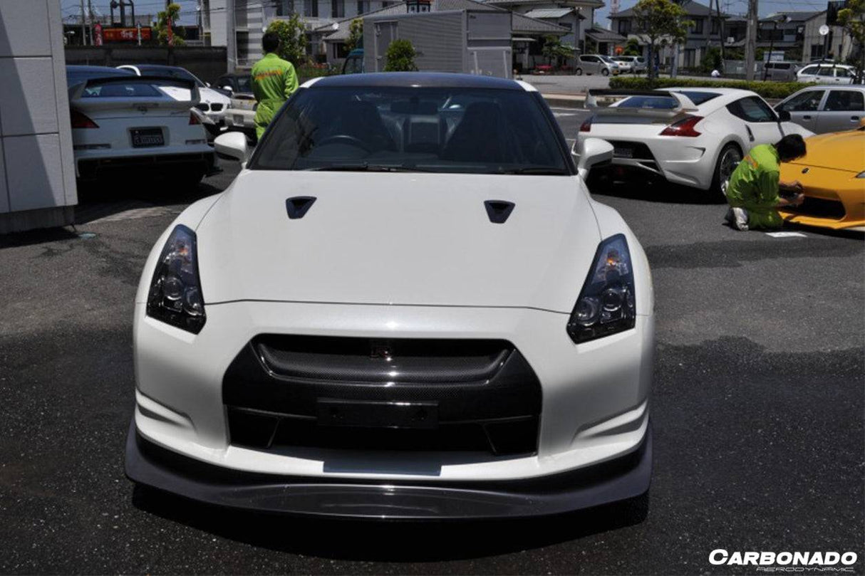 2008-2011 Nissan GTR R35 CBA AMS Style Carbon Fiber Front Lip