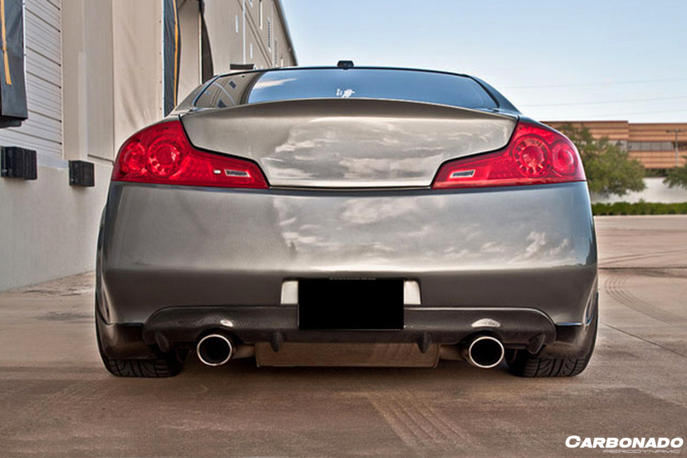 2008-2015 Infiniti G37s Coupe DTM-I Style Carbon Fiber Rear Lip
