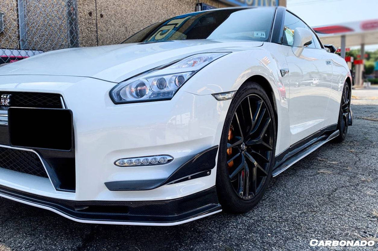 2008-2016 Nissan GTR R35 CBA  DBA VA-II Style Carbon Fiber Side Skirts Under Board