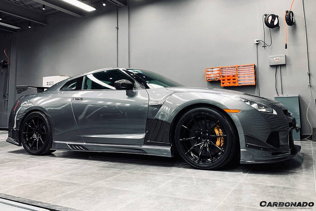 2008-2023 Nissan GTR R35 CBA  DBA  EBA VA Style Side Skirts