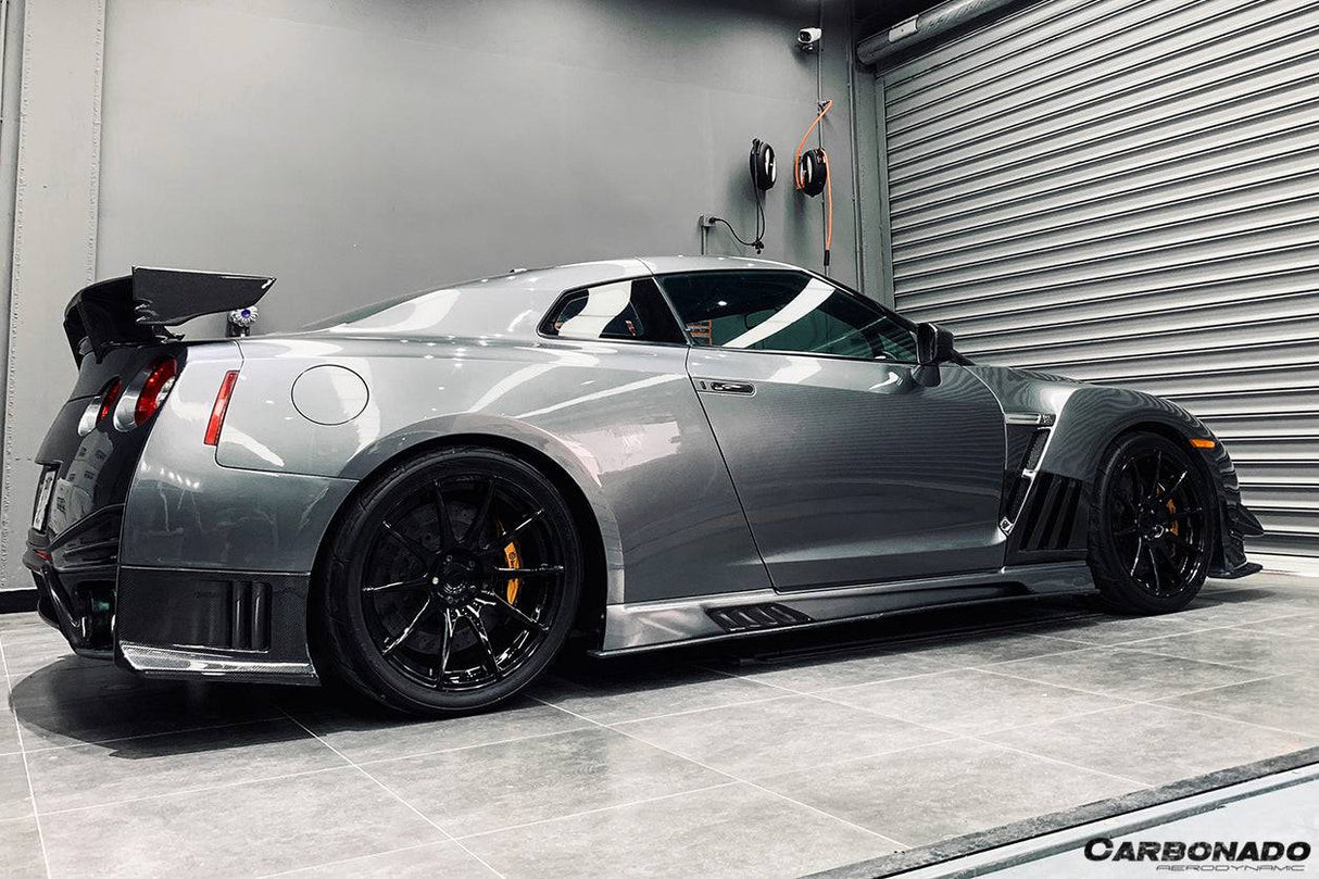 2008-2023 Nissan GTR R35 CBA  DBA  EBA VA Style Side Skirts