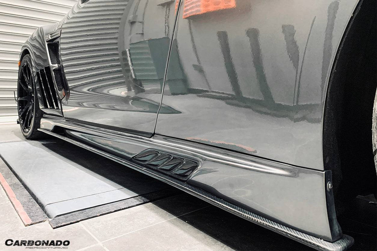 2008-2023 Nissan GTR R35 CBA  DBA  EBA VA Style Side Skirts