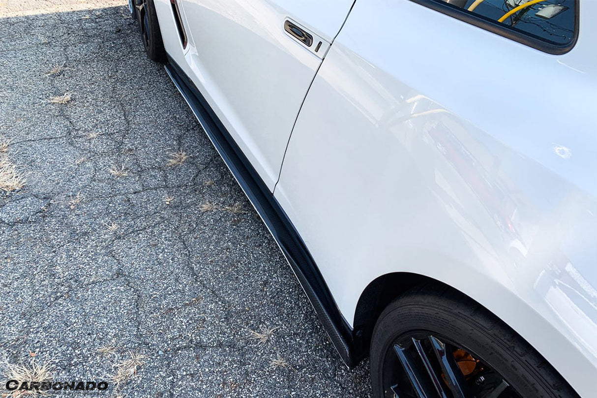 2008-2016 Nissan GTR R35 CBA  DBA VA-II Style Carbon Fiber Side Skirts Under Board