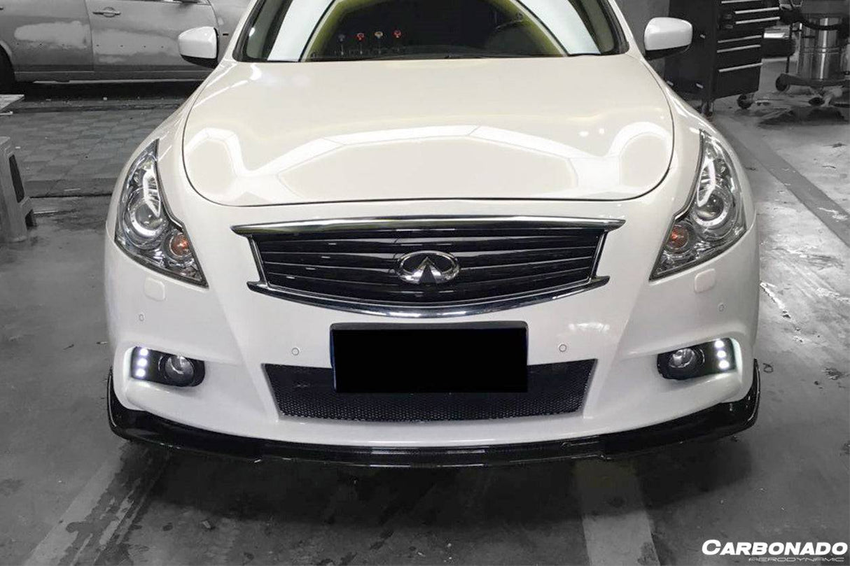 2010-2013 Infiniti G25 G37 Sedan EU Style Carbon Fiber Front Lip