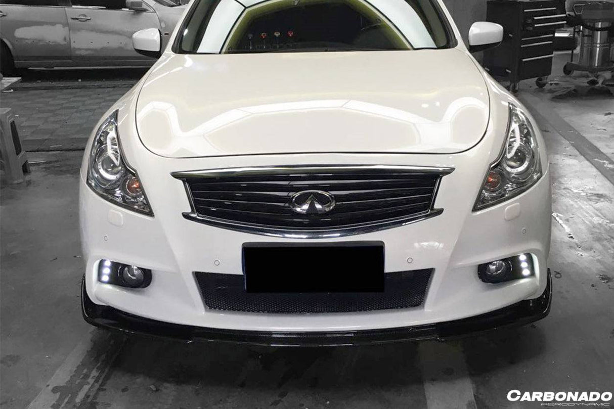 2010-2013 Infiniti G25 G37 Sedan EU Style Carbon Fiber Front Lip