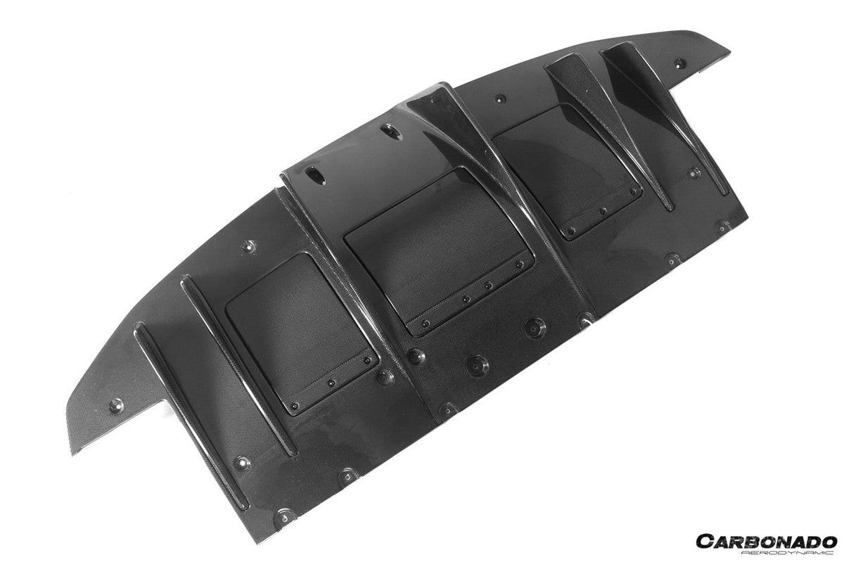 2010-2015 Ferrari Carbon Fiber Rear Bumper With Diffuser Carbonado (Speciale) Fits: 458 Italia and Spider, 458 Speciale