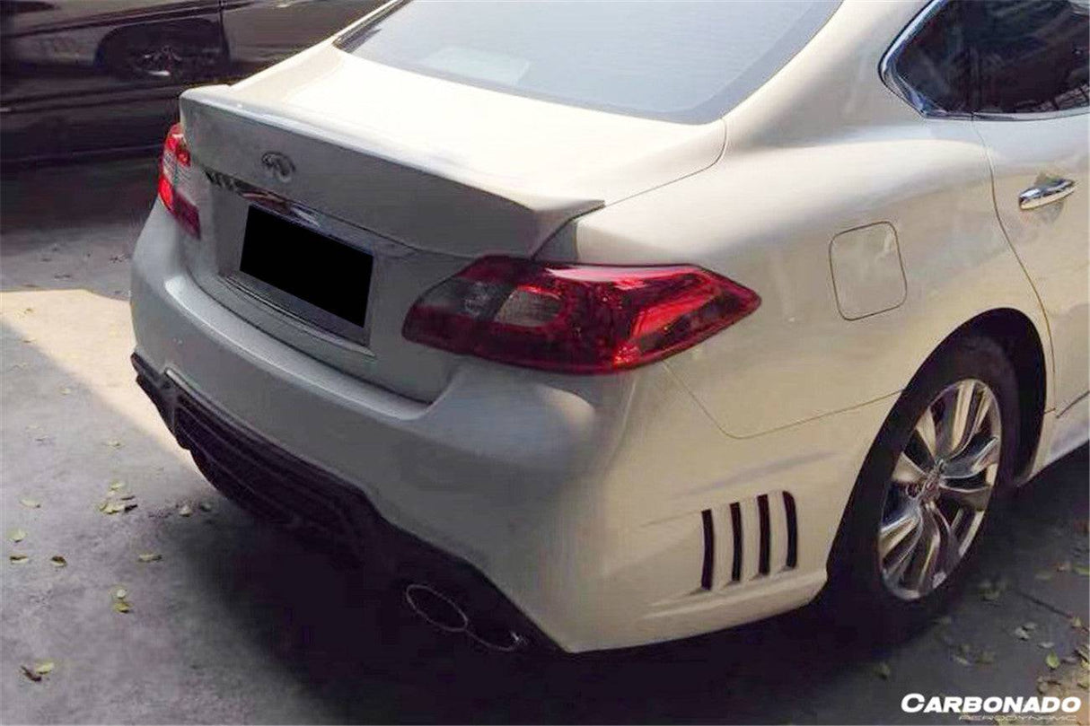 2011-2019 Infiniti Q70, Q70L, M37, M56 WD Style Rear Bumper with Tips