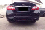 2011-2019 Infiniti Q70, Q70L, M37, M56 WD Style Rear Bumper with Tips