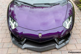 2011-2016 Lamborghini Aventador Style Carbon Fiber Front Lip Carbonado (DM) Fits: LP700 Coupe and Roadster