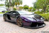 2011-2016 Lamborghini Aventador Style Carbon Fiber Front Lip Carbonado (DM) Fits: LP700 Coupe and Roadster