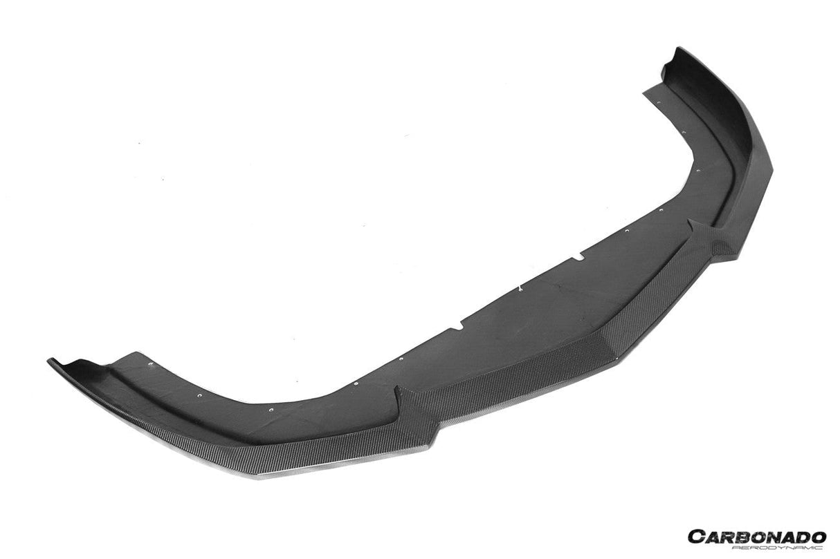 2011-2016 Lamborghini Aventador Style Carbon Fiber Front Lip Carbonado (DM) Fits: LP700 Coupe and Roadster
