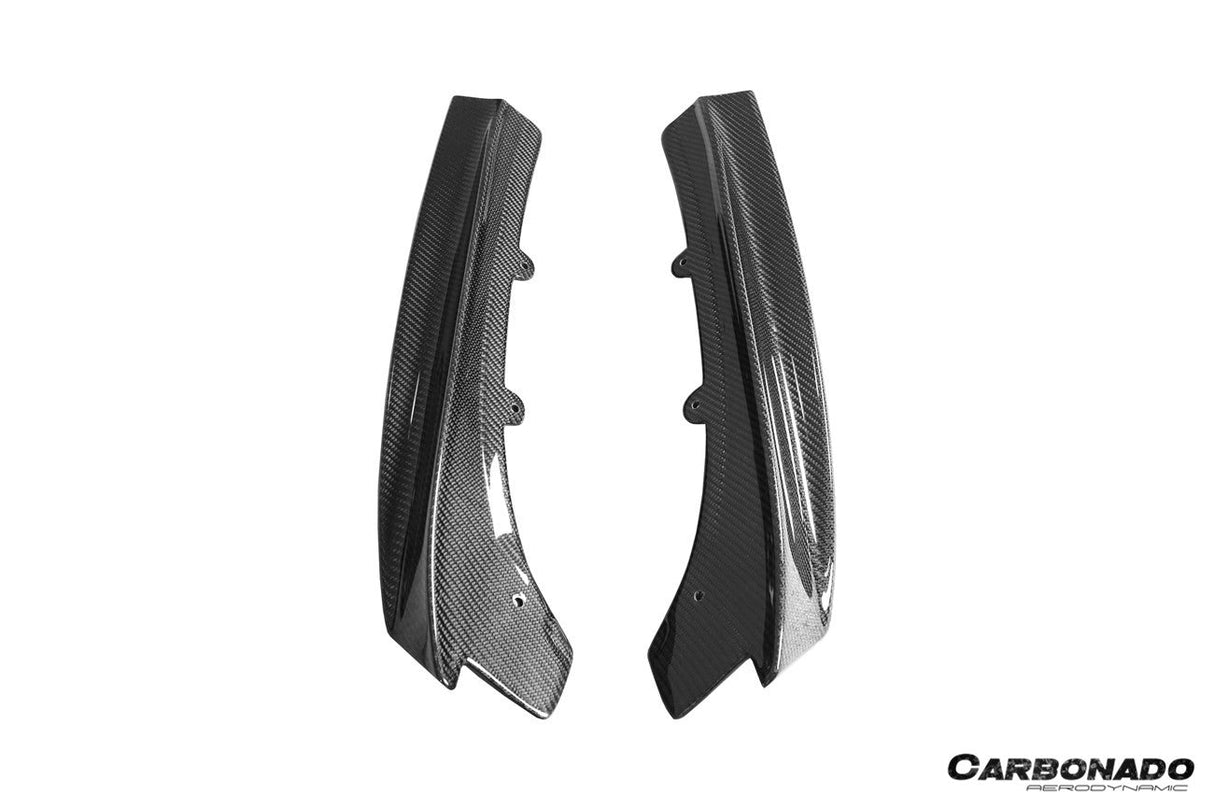 2011-2019 BMW 3 Series F30 F35 M-Tech GV Style Carbon Fiber Rear Lip with Caps