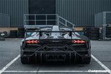 2011-2021 Lamborghini Aventador Coupe CA Style Carbon Fiber Engine Hood And Wing  | Fits LP700, LP720, LP750, LP740
