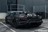 2011-2021 Lamborghini Aventador Coupe CA Style Carbon Fiber Engine Hood And Wing  | Fits LP700, LP720, LP750, LP740
