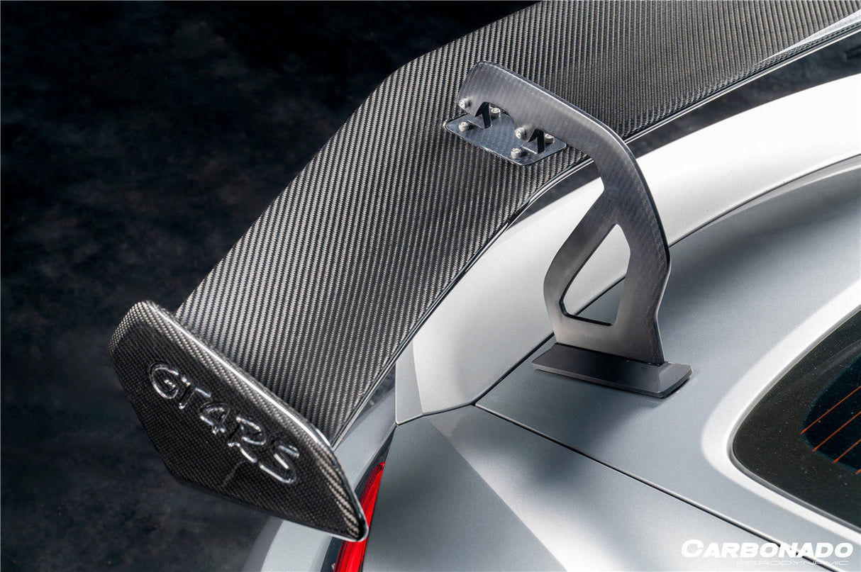 2012-2025 Porsche 718 981 Cayman Boxster GT4RS Style Dry Carbon Fiber Spoiler Wing