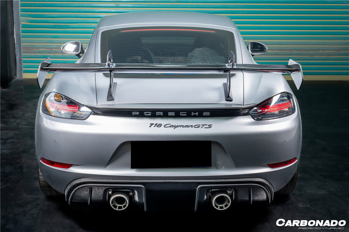2012-2025 Porsche 718 981 Cayman Boxster GT4RS Style Dry Carbon Fiber Spoiler Wing