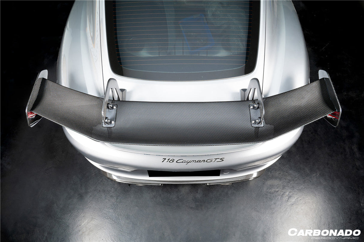 2012-2025 Porsche 718 981 Cayman Boxster GT4RS Style Dry Carbon Fiber Spoiler Wing