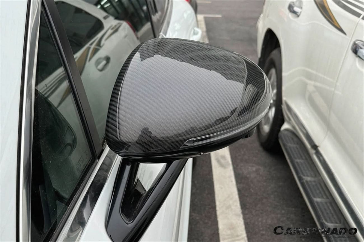 2014-2024 Porsche Macan 95B Autoclave Carbon Fiber Mirror Housing Replacement | Fits T, S, GTS, Turbo, Turbo S, Turbo LHD (With BSA Holes)