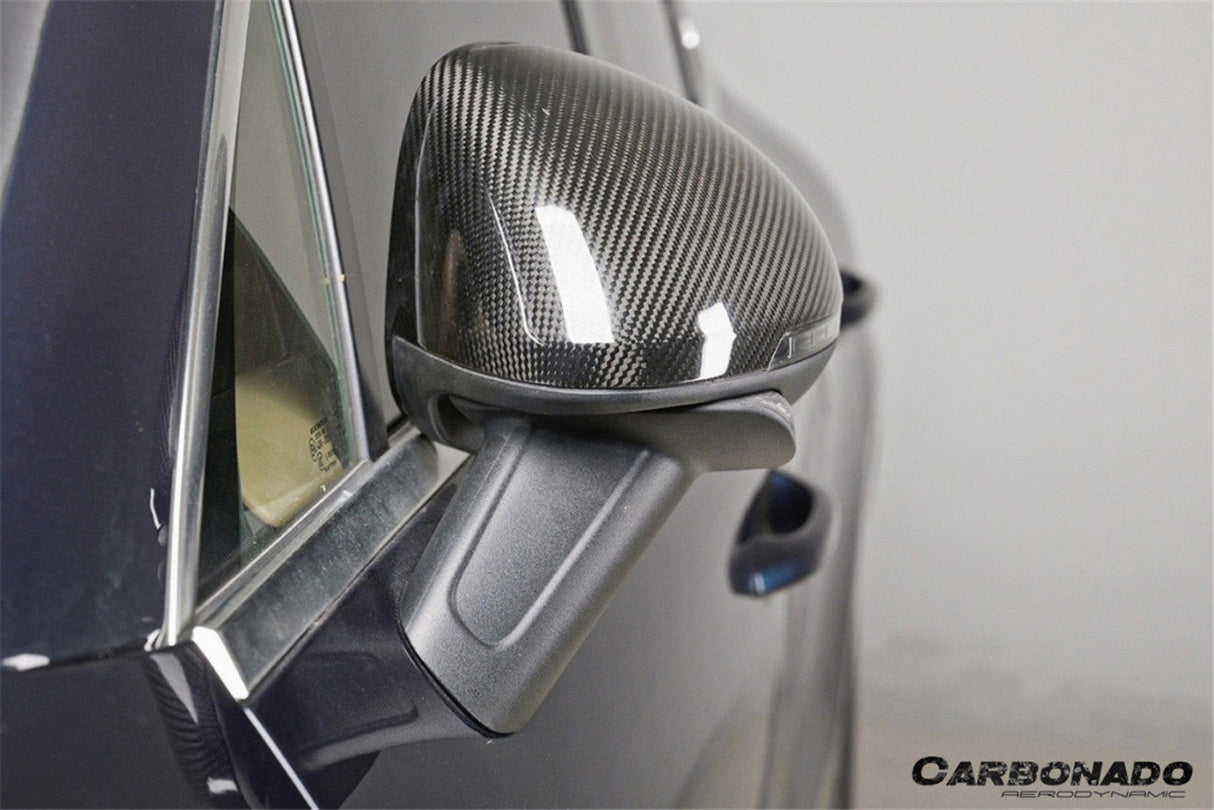 2014-2024 Porsche Macan 95B Dry Carbon Fiber Mirror Housing Replacement | Fits T, S, GTS, Turbo, Turbo S, 4 Electric, Turbo (NO BSA Holes)