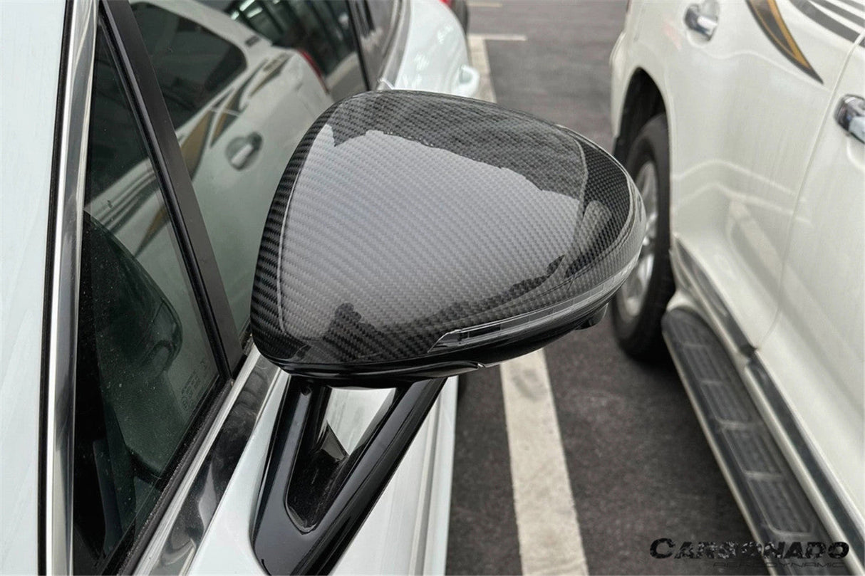 2014-2024 Porsche Macan 95B Autoclave Carbon Fiber Mirror Housing Replacement | Fits T, S, GTS, Turbo, Turbo S, Turbo LHD (With BSA Holes)