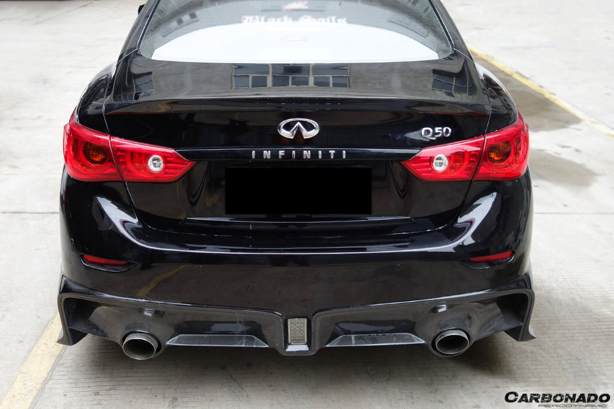 2014-2024 Infiniti Q50 Sedan DP Style Carbon Fiber Trunk Spoiler