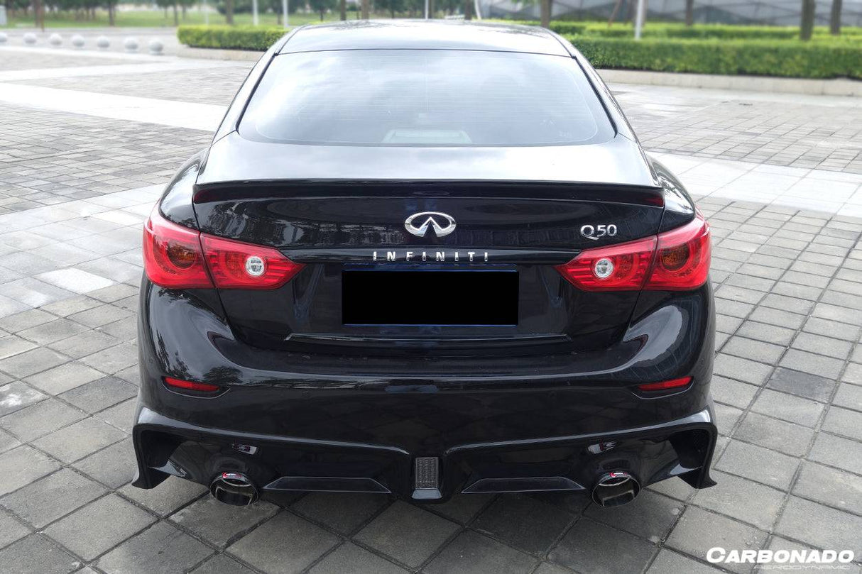 2014-2024 Infiniti Q50 Sedan SN Style Carbon Fiber Trunk Spoiler