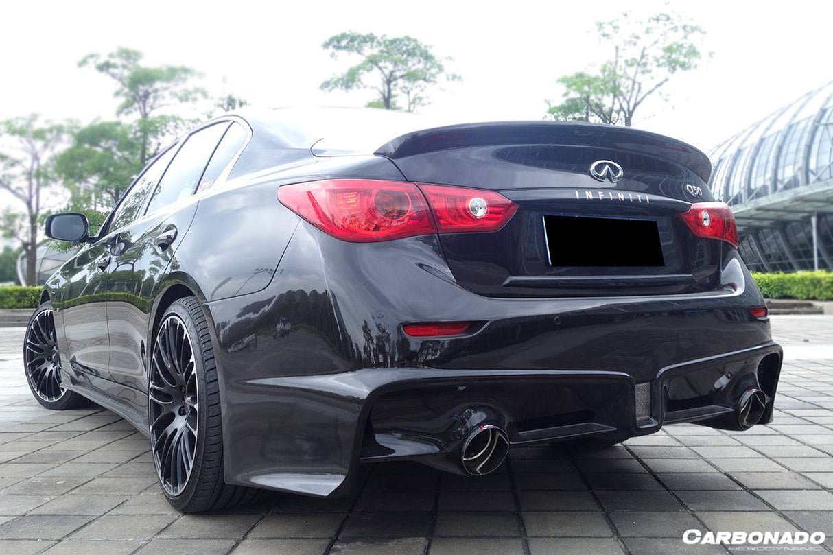 2014-2024 Infiniti Q50 Sedan SN Style Carbon Fiber Trunk Spoiler