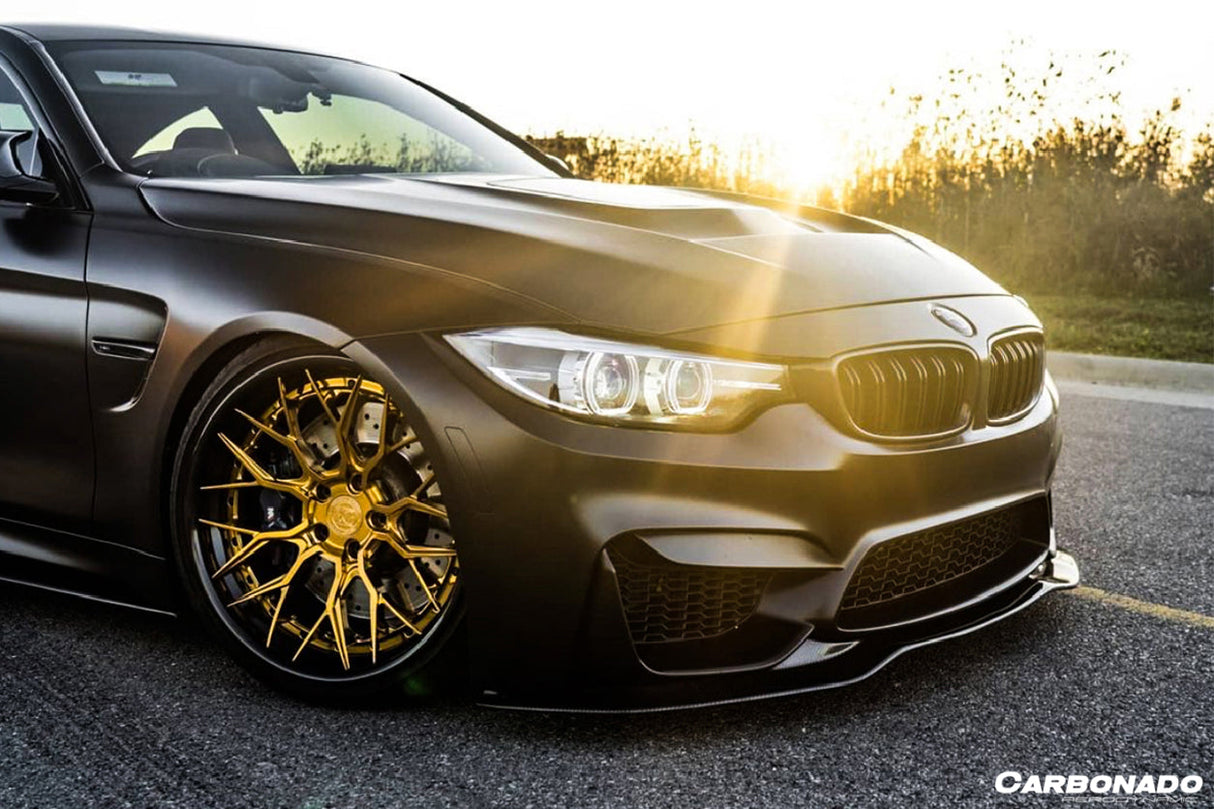 2014-2020 BMW M3 F80 M4 F82 SM Style Carbon Fiber Front Lip | Fits M3 F80, M4 F82, F83 M4