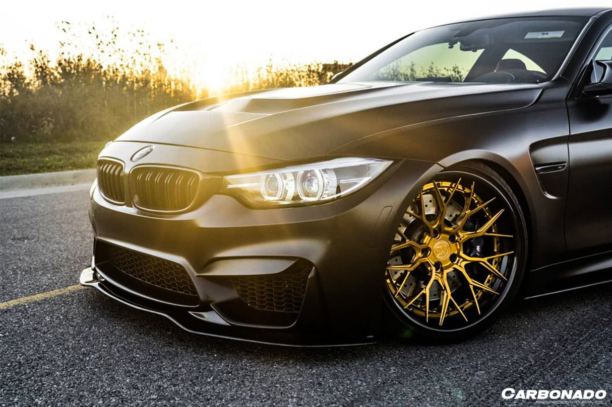 2014-2020 BMW M3 F80 M4 F82 SM Style Carbon Fiber Front Lip | Fits M3 F80, M4 F82, F83 M4