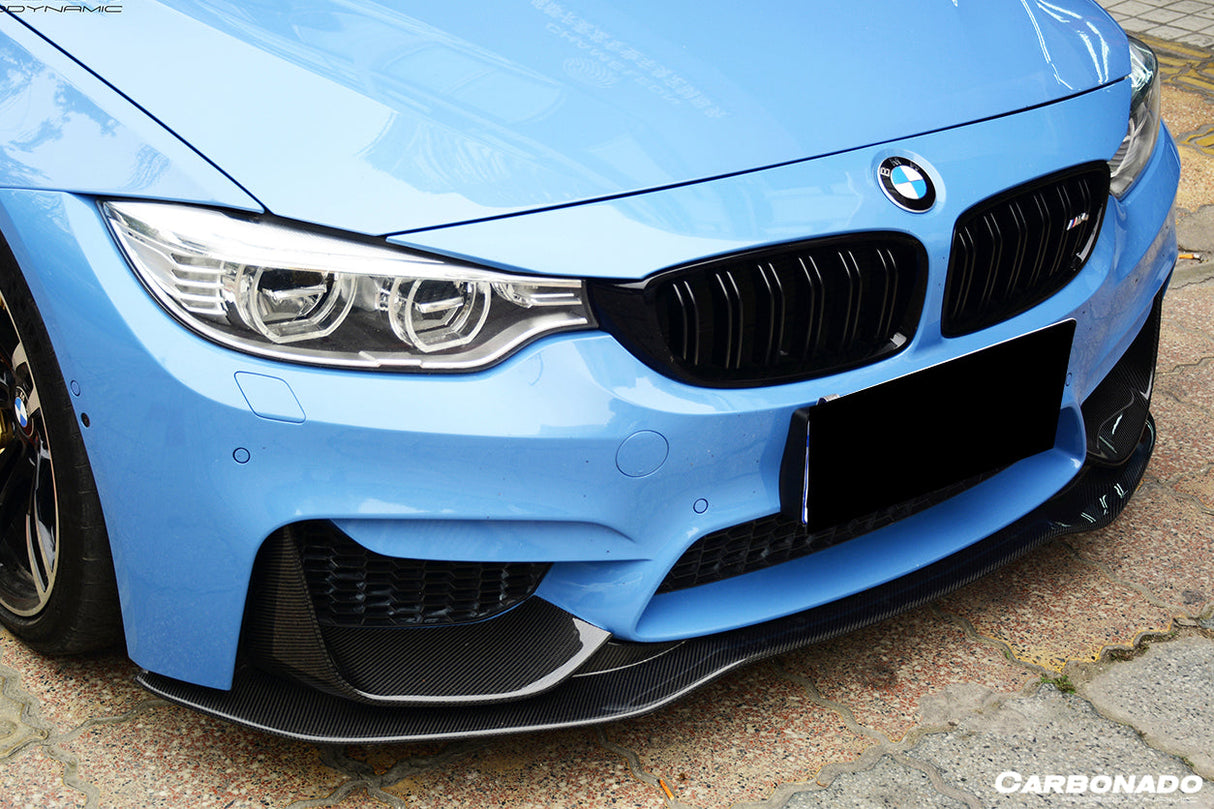 2014-2020 BMW M3 F80 M4 F82 SM Style Carbon Fiber Front Lip | Fits M3 F80, M4 F82, F83 M4