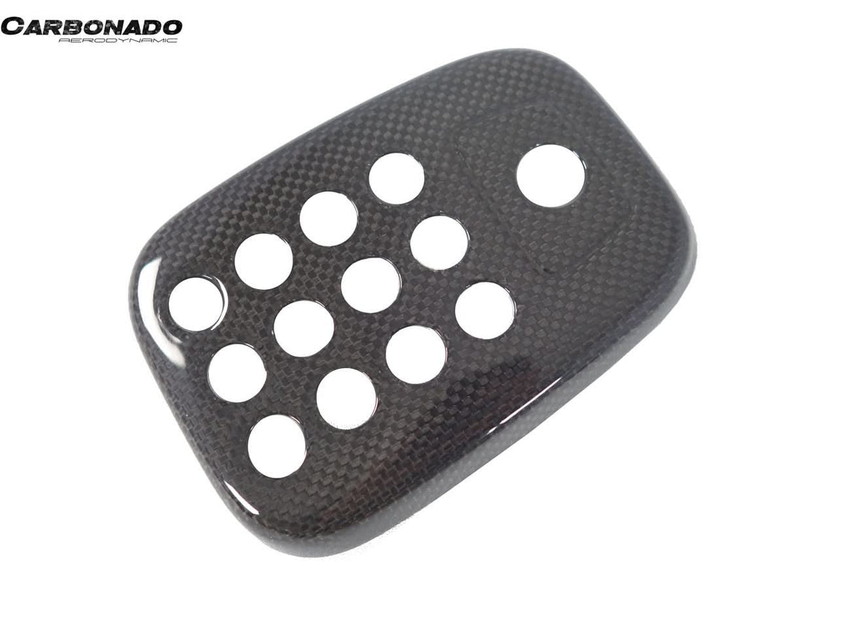 2015-2020 Ferrari 488 GTB Spider Dry Carbon Fiber Rear Black Light Cover With Camera Hole