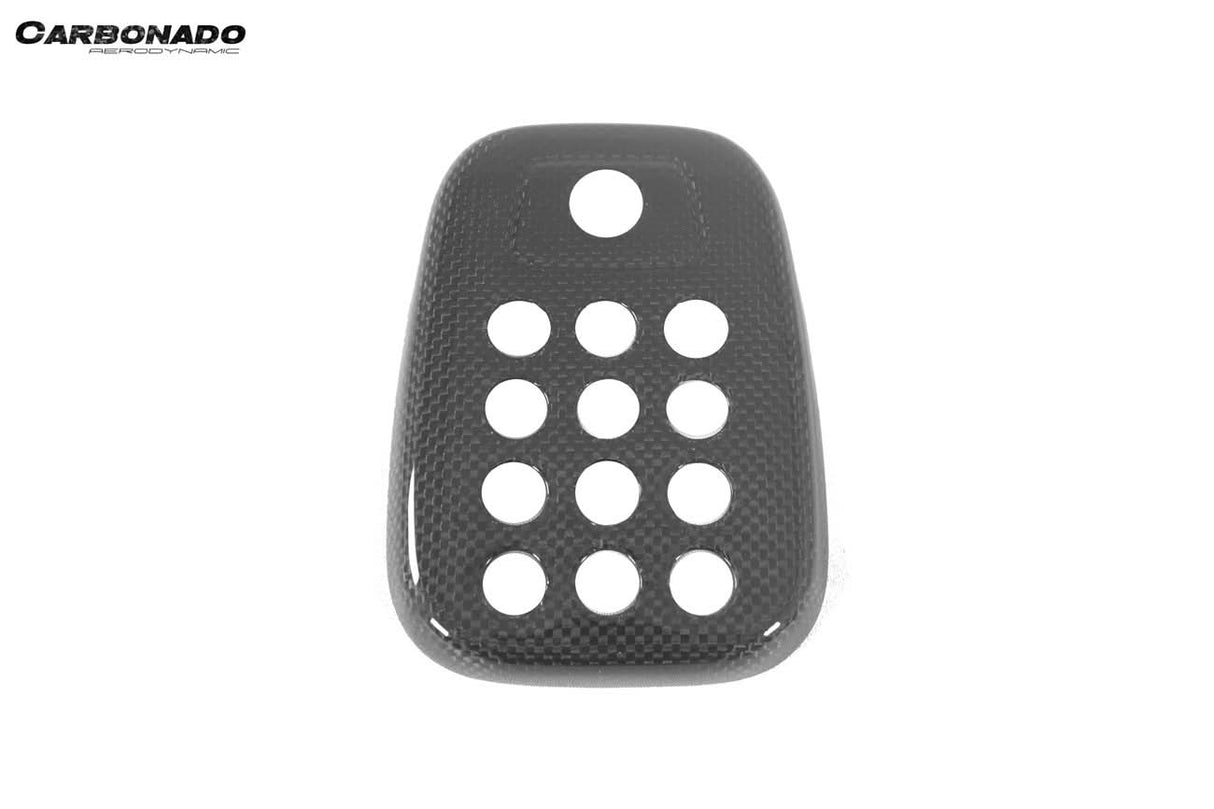 2015-2020 Ferrari 488 GTB Spider Dry Carbon Fiber Rear Black Light Cover With Camera Hole