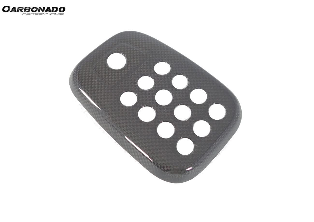 2015-2020 Ferrari 488 GTB Spider Dry Carbon Fiber Rear Black Light Cover With Camera Hole