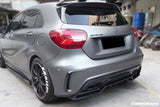 2016-2018  Mercedes Benz  W176 A45 AMG BKSS Style Carbon Fiber Rear Bumper Canards