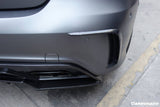 2016-2018  Mercedes Benz  W176 A45 AMG BKSS Style Carbon Fiber Rear Bumper Canards