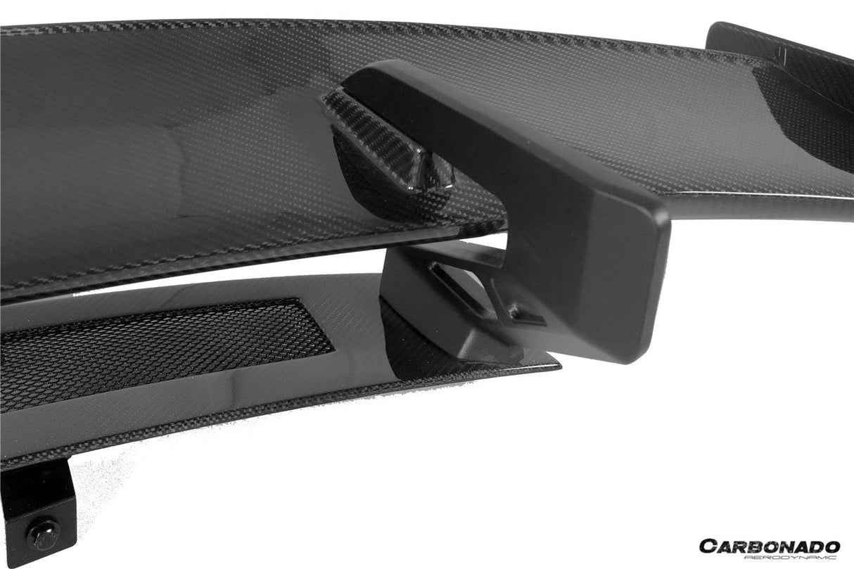 2016-2025 Audi R8 GEN2 Coupe ONLY GT Style DRY Carbon Fiber Trunk Wing with Base and Aluminum Legs