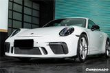Carbonado 2017-2019 Porsche 911 991.2 GT3 OE Style Dry Carbon Fiber Front Bumper Daytime Running Light Trims