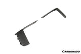 Carbonado 2017-2019 Porsche 911 991.2 GT3 OE Style Dry Carbon Fiber Front Bumper Daytime Running Light Trims