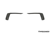 Carbonado 2017-2019 Porsche 911 991.2 GT3 OE Style Dry Carbon Fiber Front Bumper Daytime Running Light Trims