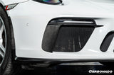 Carbonado 2017-2019 Porsche 911 991.2 GT3 OE Style Dry Carbon Fiber Front Bumper Daytime Running Light Trims