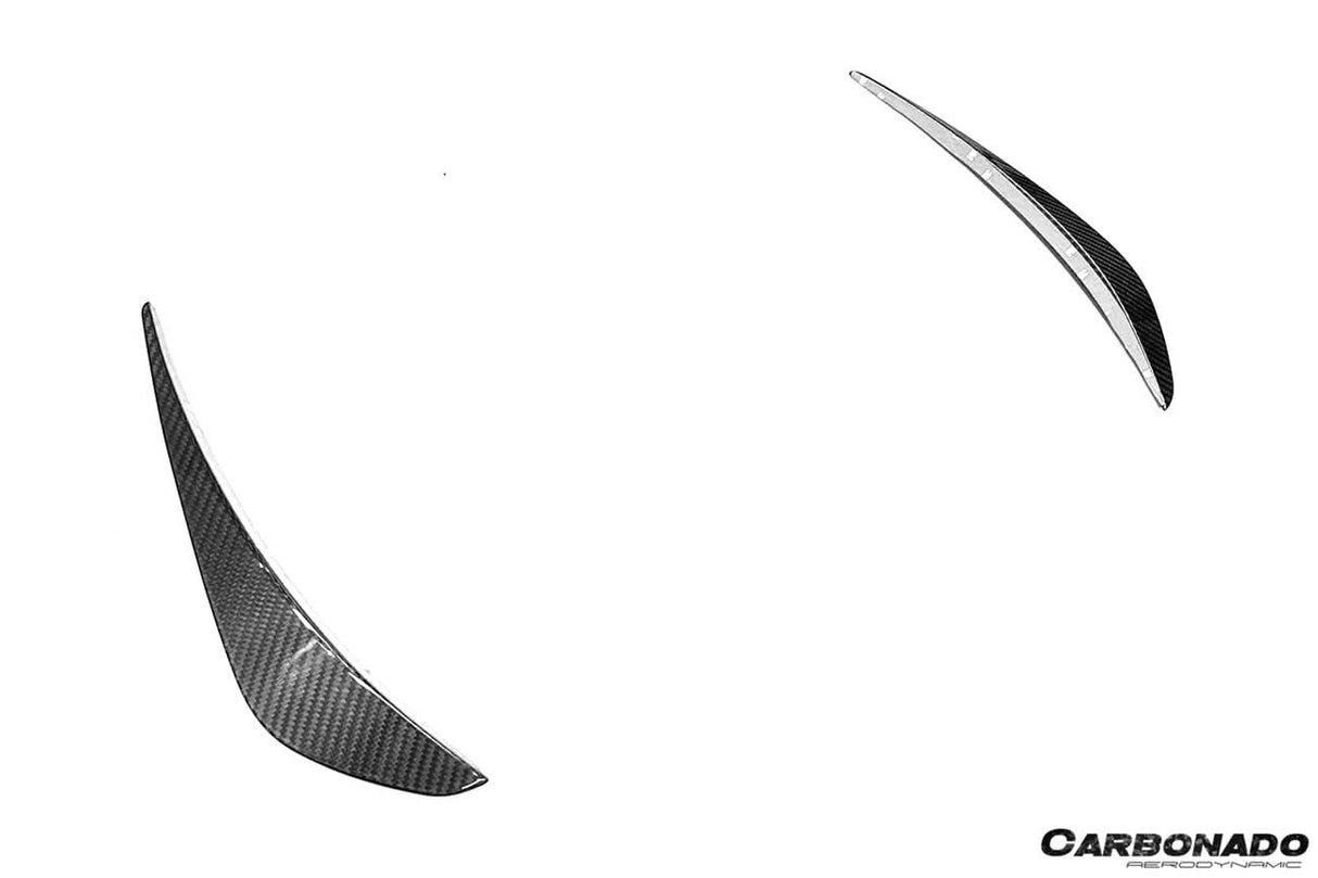 2017-2022 McLaren Autoclave Carbon Front Bumper Canards Carbonado (RT) Fits: 720S Spider, 720S Coupe
