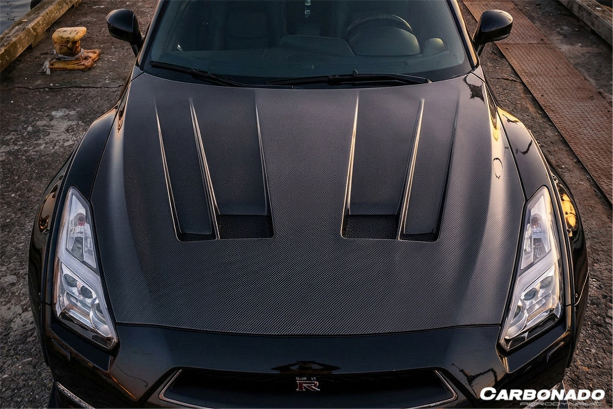 2017-2023 Nissan GTR R35 EBA LB3 Style Carbon Fiber Hood