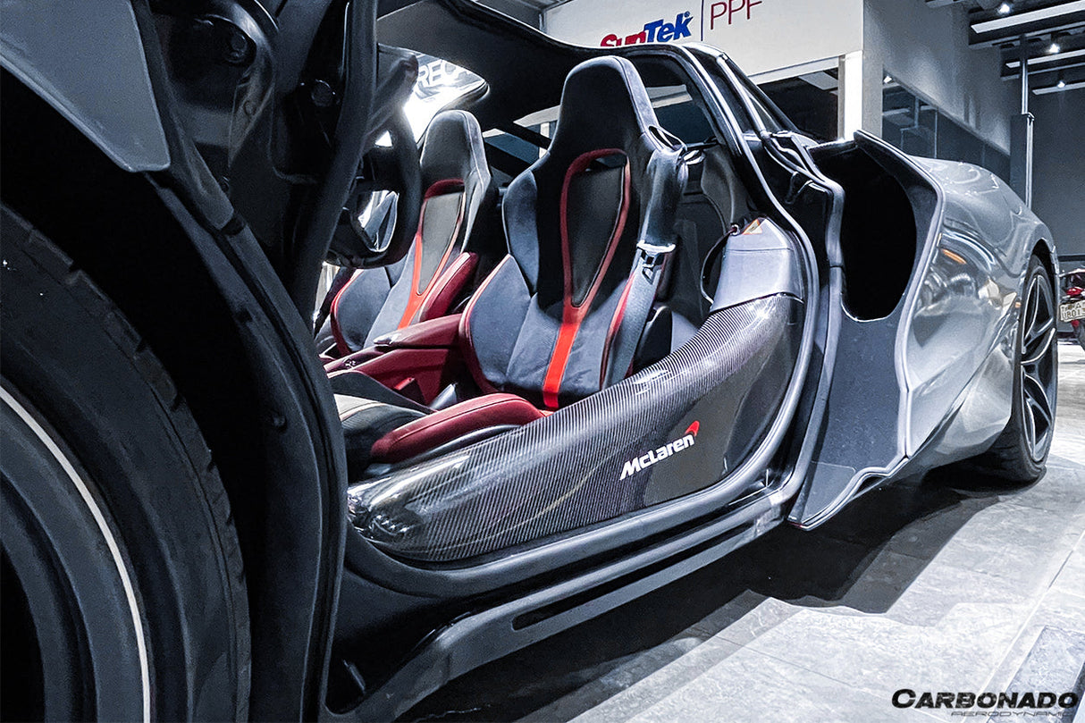 2017-2023 McLaren 720s, 765LT Dry Carbon Fiber Door Sills