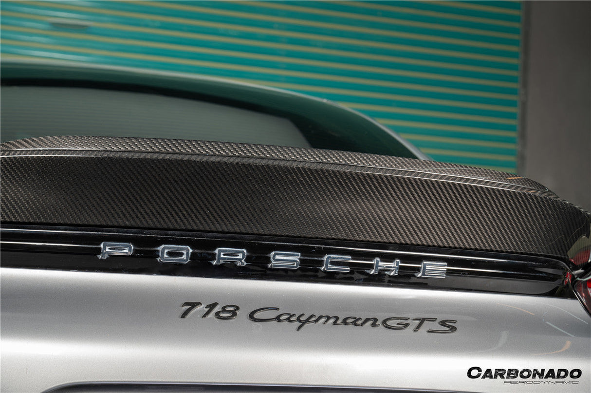 2017-2025 Porsche 718 Boxster Spyder RS Style Autoclave Carbon Fiber Spoiler