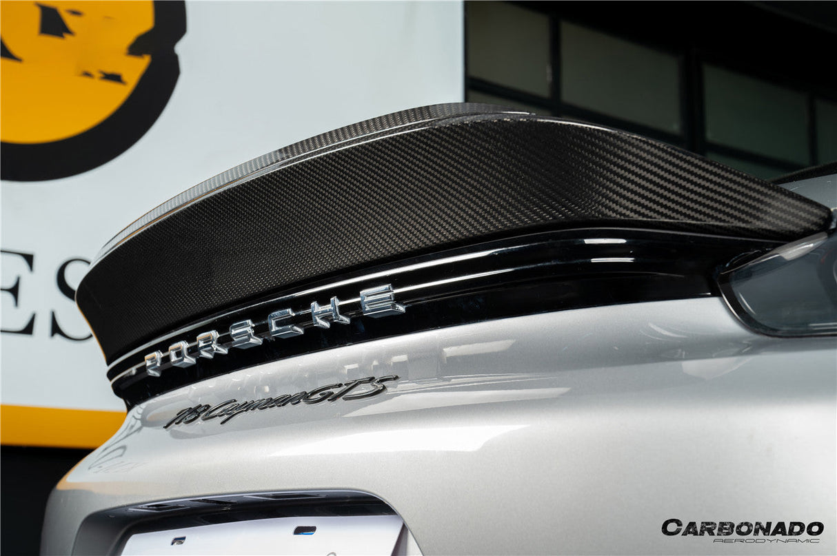 2017-2025 Porsche 718 Boxster Spyder RS Style Autoclave Carbon Fiber Spoiler