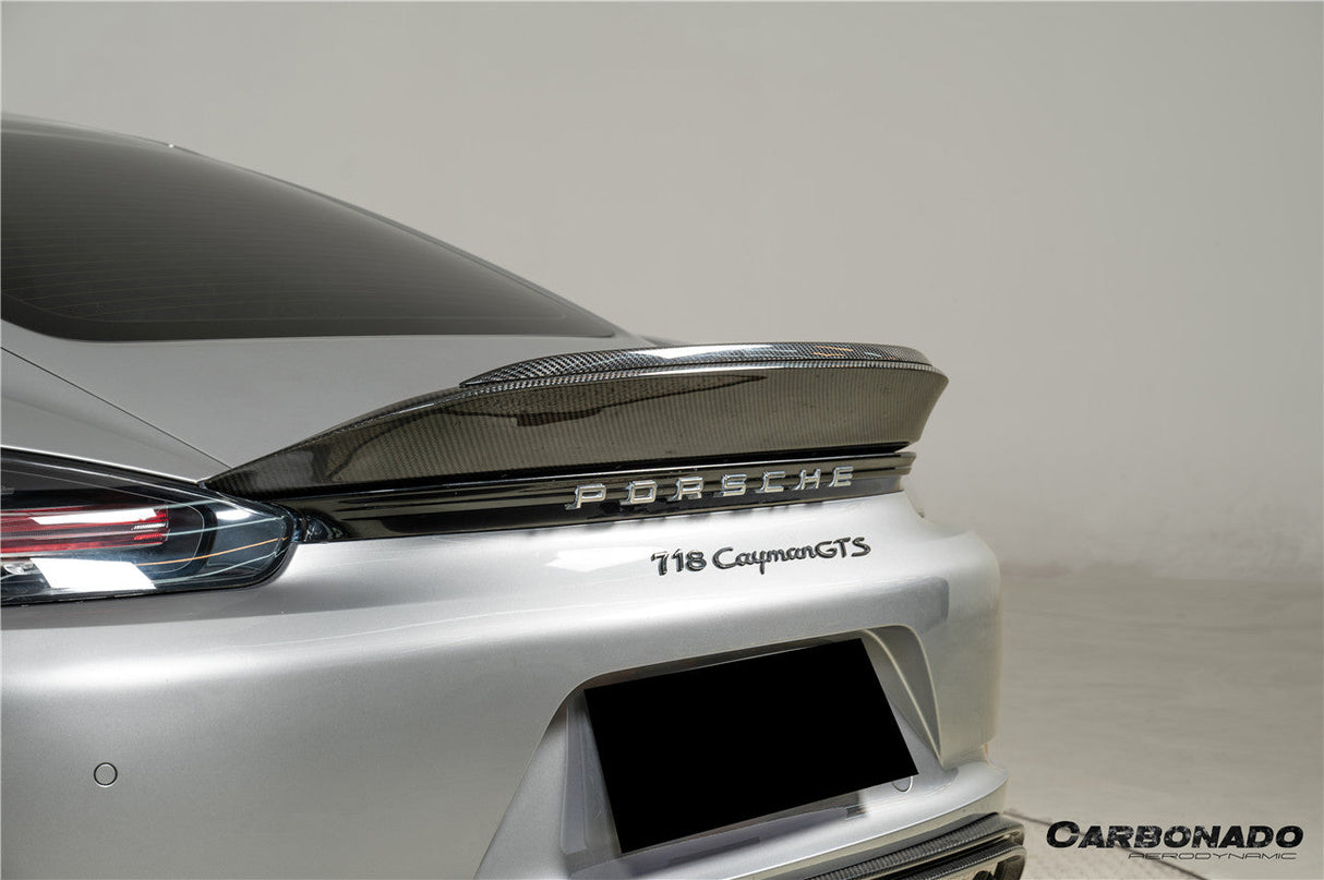 2017-2025 Porsche 718 Boxster Spyder RS Style Autoclave Carbon Fiber Spoiler