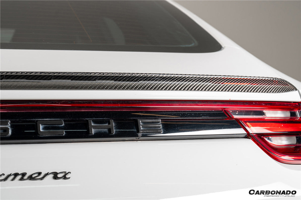 2017-2023 Porsche Panamera 971 KDA Style Dry Carbon Fiber Trunk Spoiler