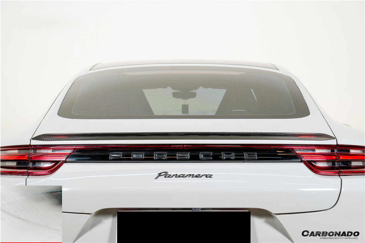 2017-2023 Porsche Panamera 971 KDA Style Dry Carbon Fiber Trunk Spoiler