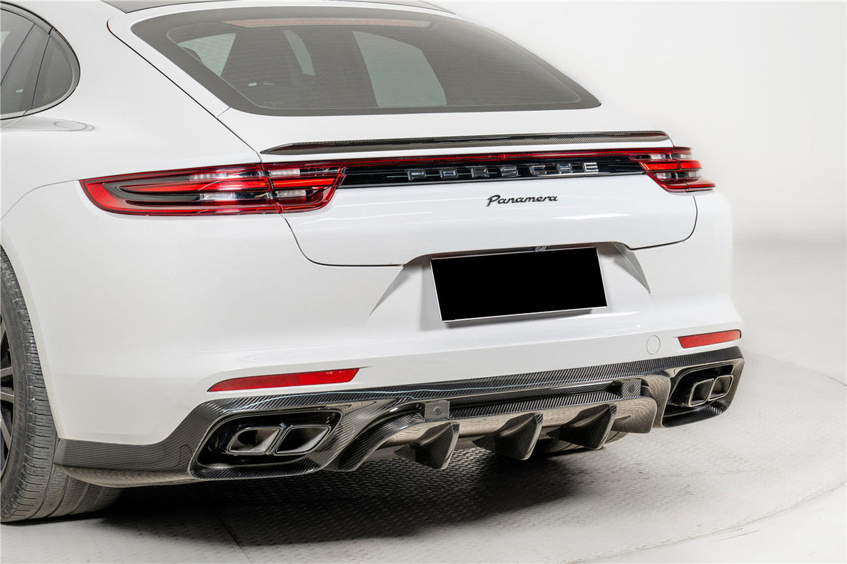 2017-2023 Porsche Panamera 971 KDA Style Dry Carbon Fiber Trunk Spoiler